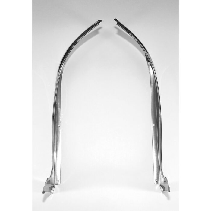 1955~1957 Chevy Convertible Outer Windshield Vertical Pillar Garnish Molding - Image 2