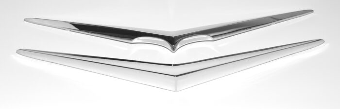 1956 Chevrolet Hood & Trunk Vee (Chrome) - Image 5