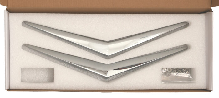 1956 Chevrolet Hood & Trunk Vee (Chrome) - Image 3