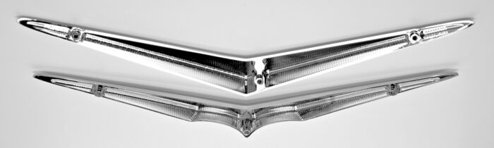 1956 Chevrolet Hood & Trunk Vee (Chrome) - Image 2