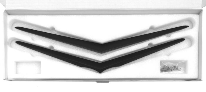 1957 Chevrolet Hood & Trunk Vee (Matt Black) - Image 3