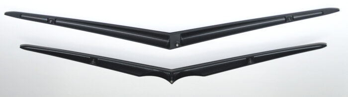 1957 Chevrolet Hood & Trunk Vee (Matt Black) - Image 2